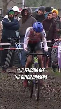 Marie Schreiber 🇱🇺 secures her first elite win in the UCI #CycloCross World Cup 🙌 #CX #Cycling