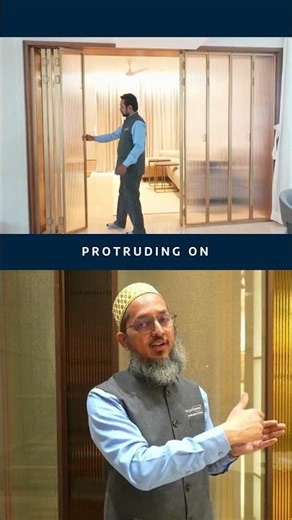 Sliding folding partition | Smart room divider for smart spaces