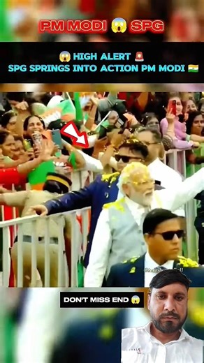 HIGH ALERT 🚨 | SPG COMMANDOS SPRING INTO ACTION 🛡️ PM UNDER TIGHT GUARD 🇮🇳🔥 #modi #viral #short