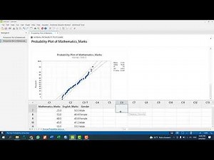 How to make a normal probability plot in Minitab #normality