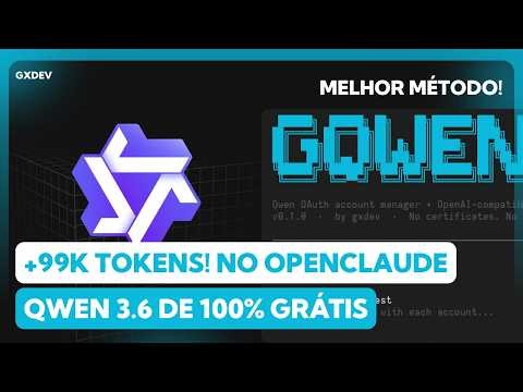 Qwen 3.6 VOLTOU — Como Usar GRÁTIS no OpenClaude Sem OpenRouter (Novo Método com GQWEN)