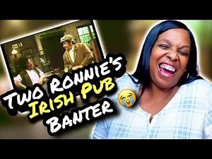 AMERICAN REACTS TO TWO RONNIES | Funniest Pub AND WALLPAPER SKETCH!!!