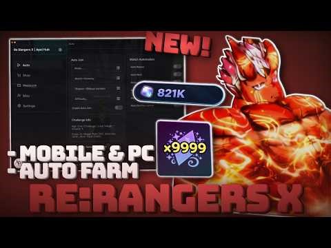 *NEW* Re:Rangers X Script NO KEY - Auto Play, Auto Farm Gems, Dupe Rerolls & More..