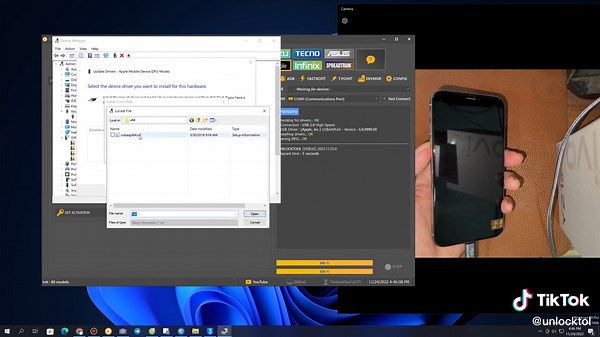 Fix Drivers Boot Ramdisk Iphone 8G_8P_X Auto Restart Power On Phone Success For UnlockTool