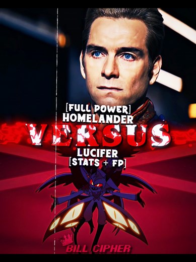 Homelander VS Lucifer (The Boys VS Hazbin Hotel) | WIS TAGS: #hazbinhotel #theboys #homelander #lucifermorningstar #whoisstrongest