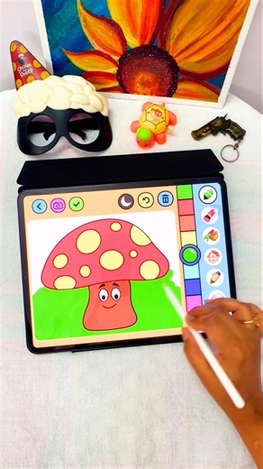 Very Easy to Paint a drawing with Apple Pencil on i pad❤🥰😎 #applepencil #trending #viral #ipad