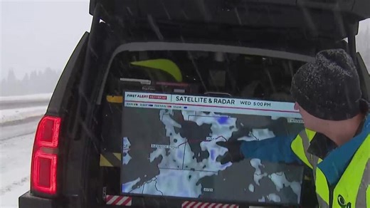 Snow squall moves across Colorado's high country, brings low visibility