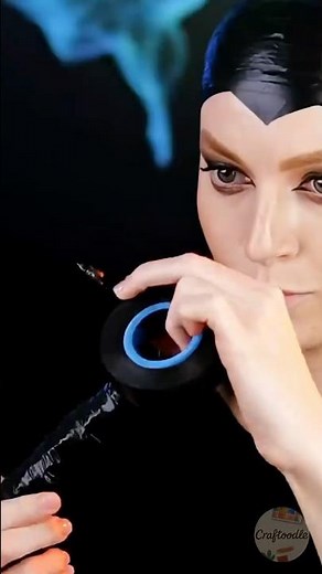 How to turn into Maleficent for Halloween 😈🎃✨ #halloween #howto #trendingshorts #diy