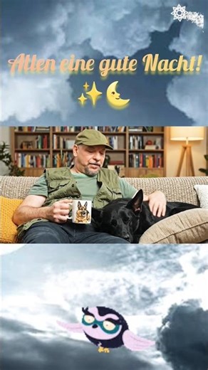 Good night everyone! from Apanatschi 🌜✨ #funny #dog #greetings