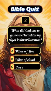 Ultimate Bible Quiz (Part 8) Think you really know the Bible? Put your knowledge to the test with this exciting and fast-paced Bible quiz — from Old Testament legends to New Testament truths! ⏱ You’ve got just a few seconds to answer each question, so stay focused and trust what you know! 🧠 Track your score and challenge yourself — how many can you get right without peeking? Perfect for youth groups, Bible study nights, or anyone who loves fun, faith-filled brain challenges. 👍 Scored 5 or more