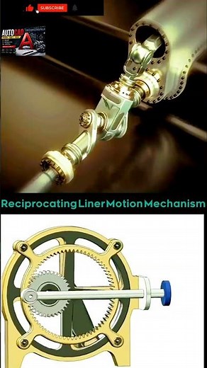 Reciprocating Linear Motion Mechanism | Amazing Mechanical Engineering Animation #shorts