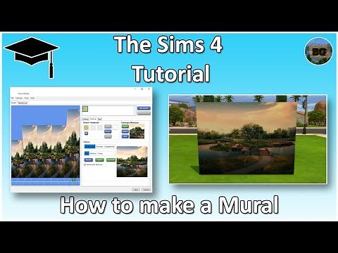 The Sims 4 Tutorial: How to make a Mural / Multiple Tile Wallpaper