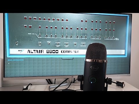 Simulando una operación básica con un Altair 8800 de 1975 sin teclado ni monitor