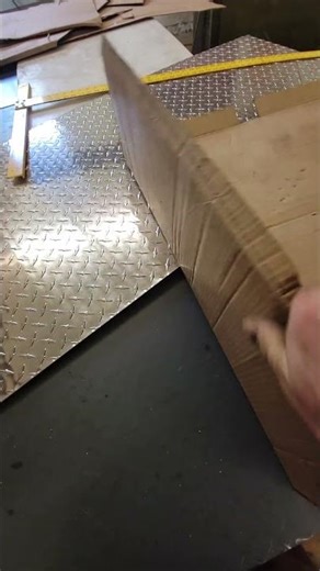 How to turn a cardboard template into a truck box panel