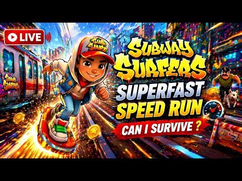 Subway Surfers Superfast Speed Hoverboard Run - Pro Level Subway Surfers Live Gaming