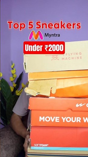 Top 5 Best Sneakers Under ₹2000 on Myntra for men 🔥 #sneakers #shoes #shoestyle