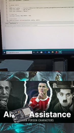 Cristiano Ronaldo Ai assistant esp32 | esp32 projects | esp32 openai assistant