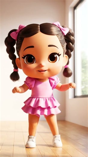 Tiny Chibi Baby Grooves to Viral Beat | Cute Dance Animation