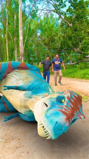 T-Rex dinosaur blown up in the air Jurassic World Fan Made Vfx Video #dinosaur #dinosaurs