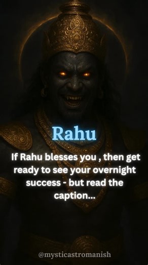 Mystic Astro Manish on Instagram: "🌑 How to Master Rahu: 1. Understand Rahu’s Nature Rahu represents desires, worldly illusions, technology, fame, and unconventional paths. It thrives on extremes and can pull you toward addictions, shortcuts, or unethical actions. Mastery begins with awareness: know when you are chasing something blindly. — 2. Practice Detachment Rahu makes you crave more—money, fame, validation. Learn to let go of outcomes and stay present. Regular meditation, especially mindf