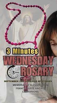Wednesday Rosary Today ✝️ Glorious Mysteries of the Rosary ❤️✝️ SEPTEMBER 2ND | FAST ROSARY