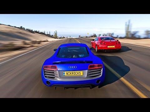 AUDI R8 V10 PLUS 810 HP VS SPORTS CARS - FORZA HORIZON 5 #forzahorizon5