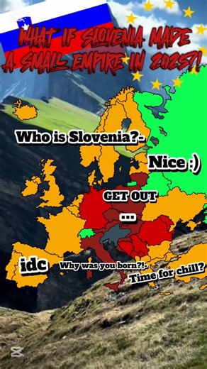 What if Slovenia created a small empire in 2025? 🌍#mapping #dailygeography #history