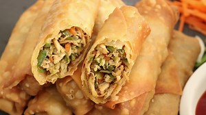 50K views · 1.9K reactions | Chicken Spring Rolls Recipe (Ramzan Special Recipe) | Sameena's kitchen | Facebook