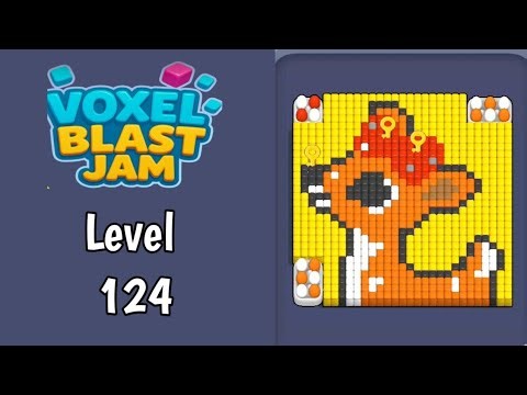 Voxel Blast Jam Level 124 Gameplay 
