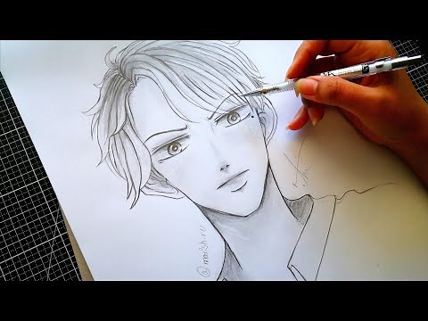 How to draw Anime Boy - Drawing and Shading