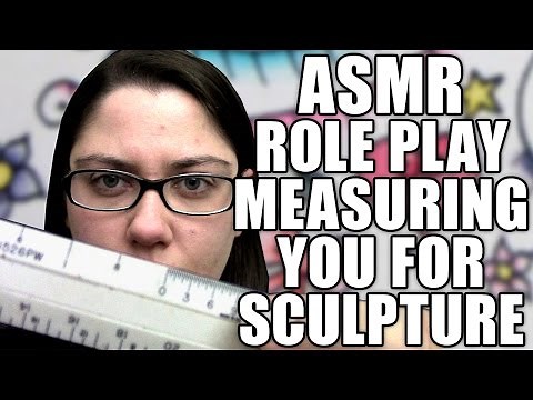 ASMR Measuring Role Play - Taking Face Measurements for a Sculpture - Soft Spoken
