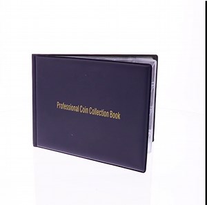 Juvale Coin Collection Book - 240-Pocket Organizer & Top-Flap Coin Album - Binder with Removable Pages for Quarter Collection - 8"x 6", Dark Blue (Pack of 2)
