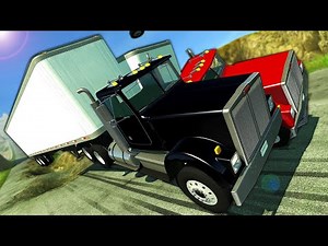 Insane Diesel Truck Downhill Races & Crashes! - BeamNG Gameplay Race & Crashes