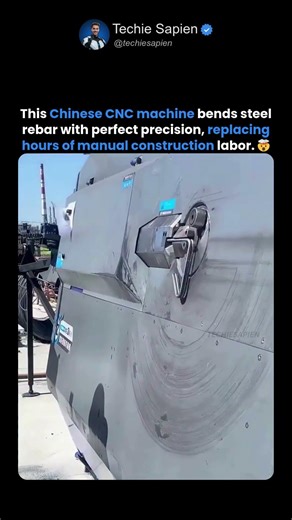 This Chinese CNC Machine Bends Steel Rebar in Seconds 🤯