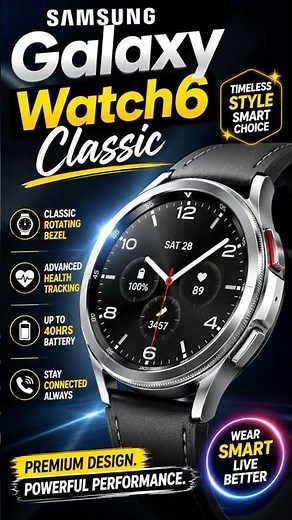 Samsung Galaxy Watch 6 Classic Unboxing And First Look ⚡ Rotating Bezel Is BACK!! #shorts ⌚