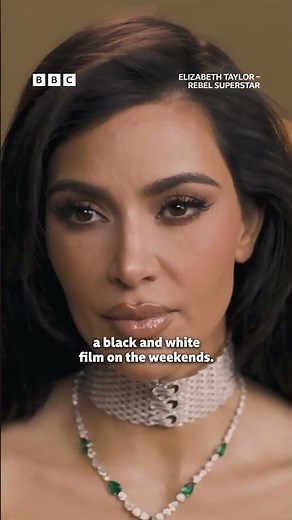 Kim Kardashian explains how she learnt about Elizabeth Taylor - BBC
