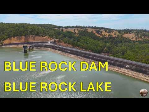 Blue Rock Lake & Dam from the air, Willow Grove, Victoria, Australia