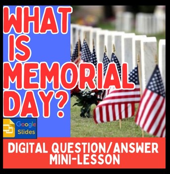 What is Memorial Day? Digital History lesson With Vocabulary | Google Slides