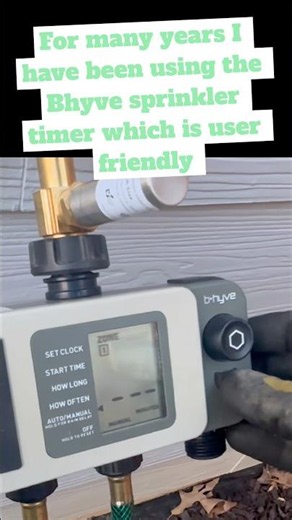 Effortless, efficient DIY lawn and garden watering with B-hyve smart watering timer #smartwatering