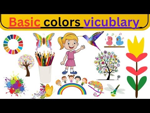 Learn Colors with Sentences | Basic Colors for Kids | Rainbow Colors Learning