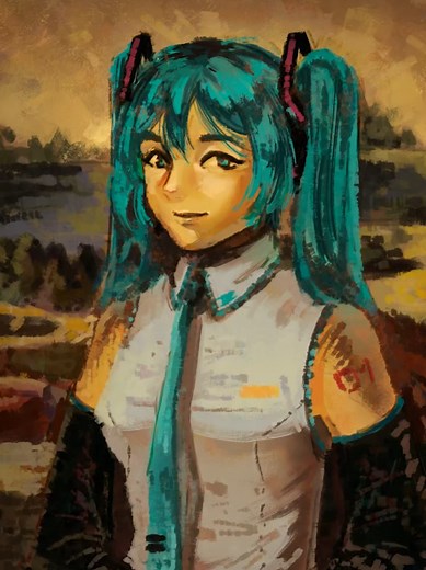 Hatsune Miku Fan Art by Sxra_Draws