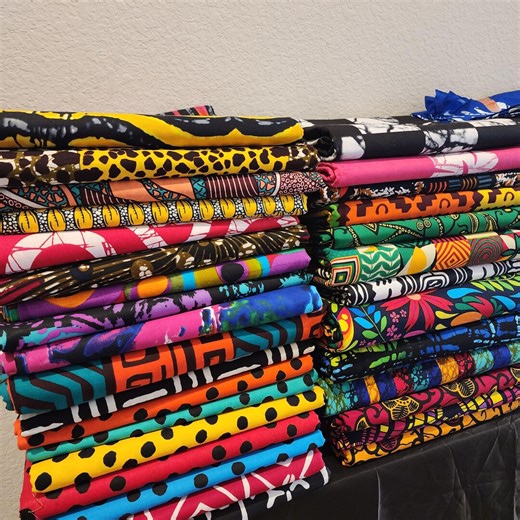 African Fabric by the Yard, Ankara Fabric, Wax Print Material, 100% Cotton, African Clothing, Fabric for Sewing - Etsy