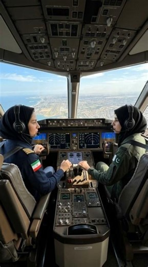 Irani and Pakistani Female Pilots | Friendly Message