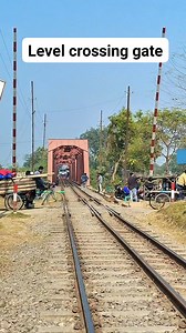 Level crossing gate and train #railwaygallary | Railway Gallary Rail