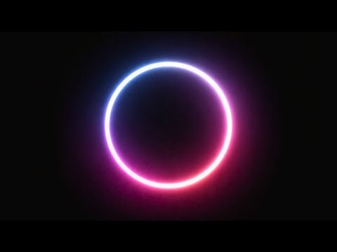 Rotating Neon Ring Spinning Light Background for Video & Ambient Effects | 1 Hour 4k