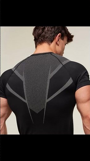 Train in Power Mode ⚫ Onyx Gymshark Compression T-Shirt