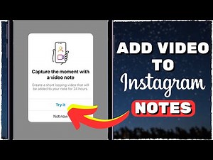 How to ADD VIDEO to Instagram Notes!
