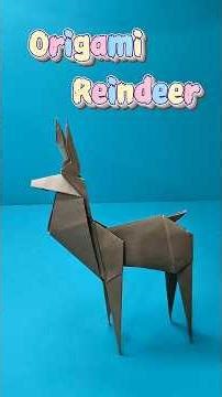 Paper origami Reindeer | reindeer project | animal | #reindeer #reindeerdrawing #origami #viral #diy