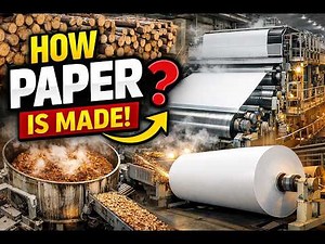 How Paper Is Actually Made in Factories | Inside a Modern Paper Mill