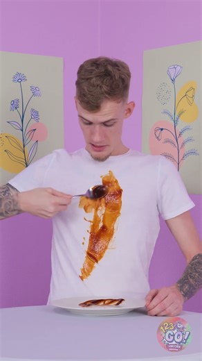 123 GO! ケチャップのしみパズルを解けますか？ 🍅✨ #123GO #子供向けパズル #お片付けの楽しみ